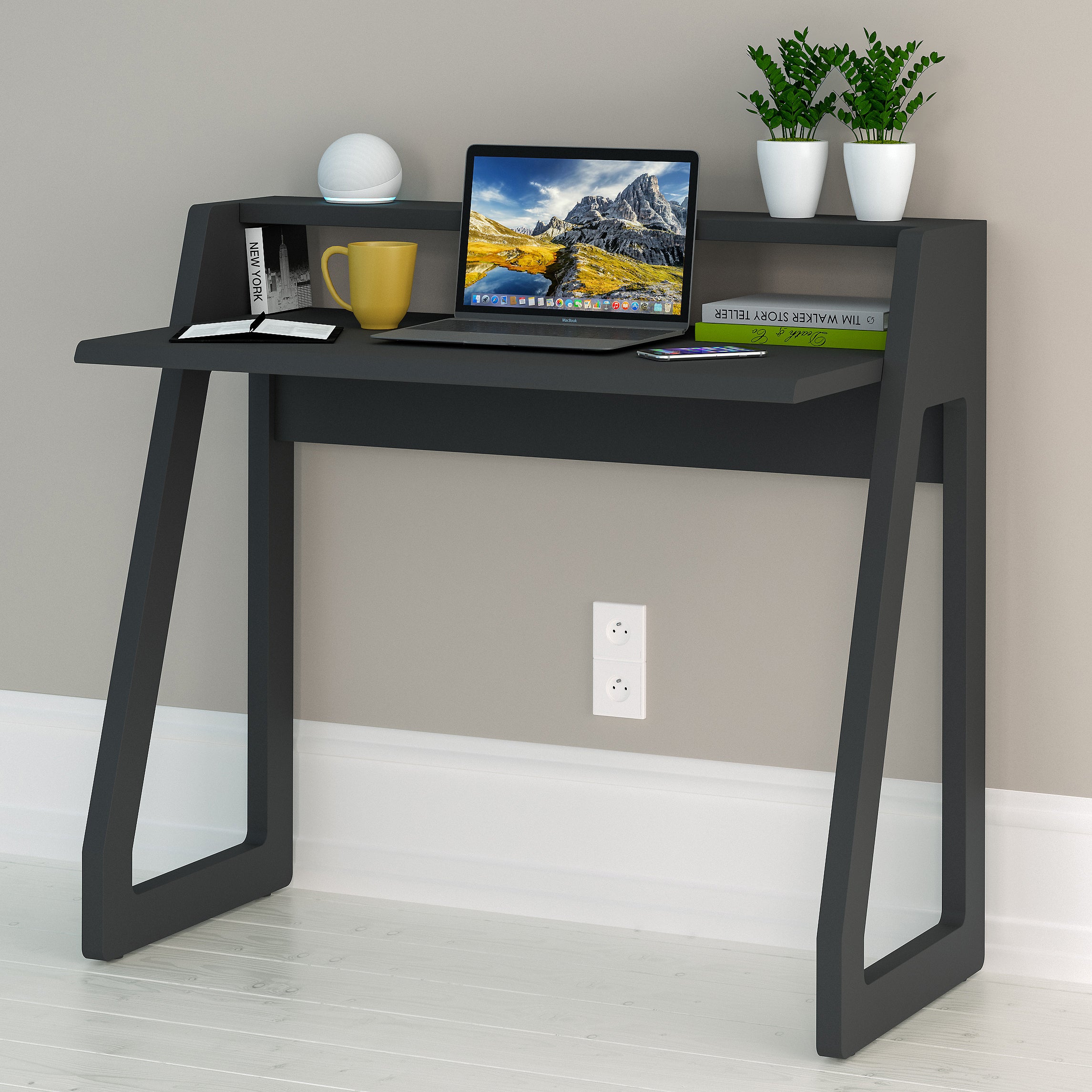 Computer desk desktop home office modern bedroom student small desk st –  ValueBox